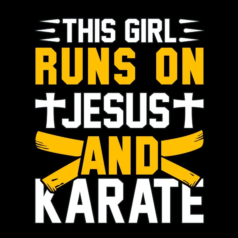 Dieses Mädchen läuft auf Jesus und Karate