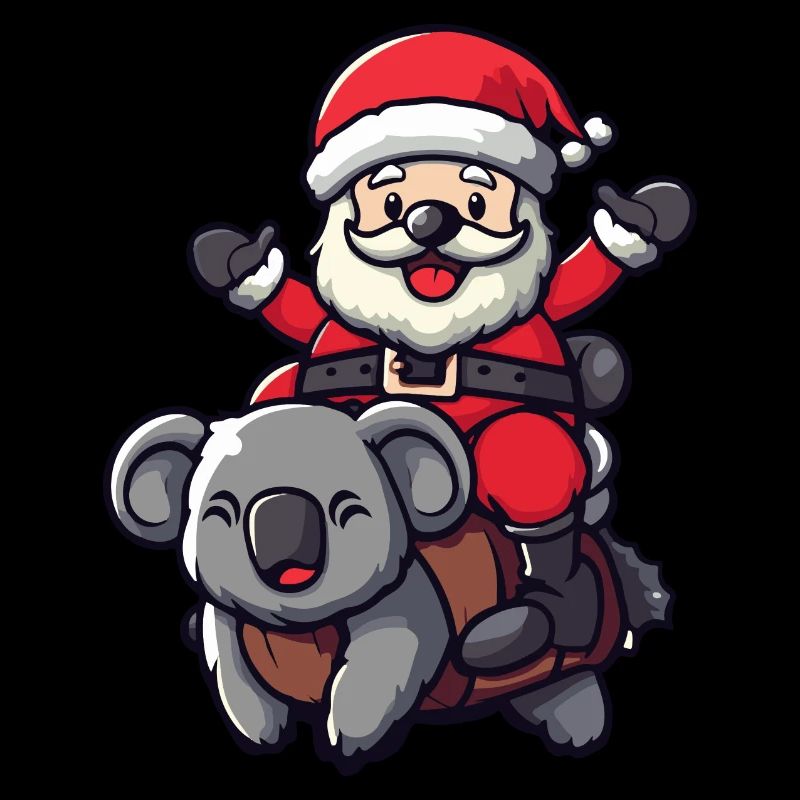 Koala Santa Claus