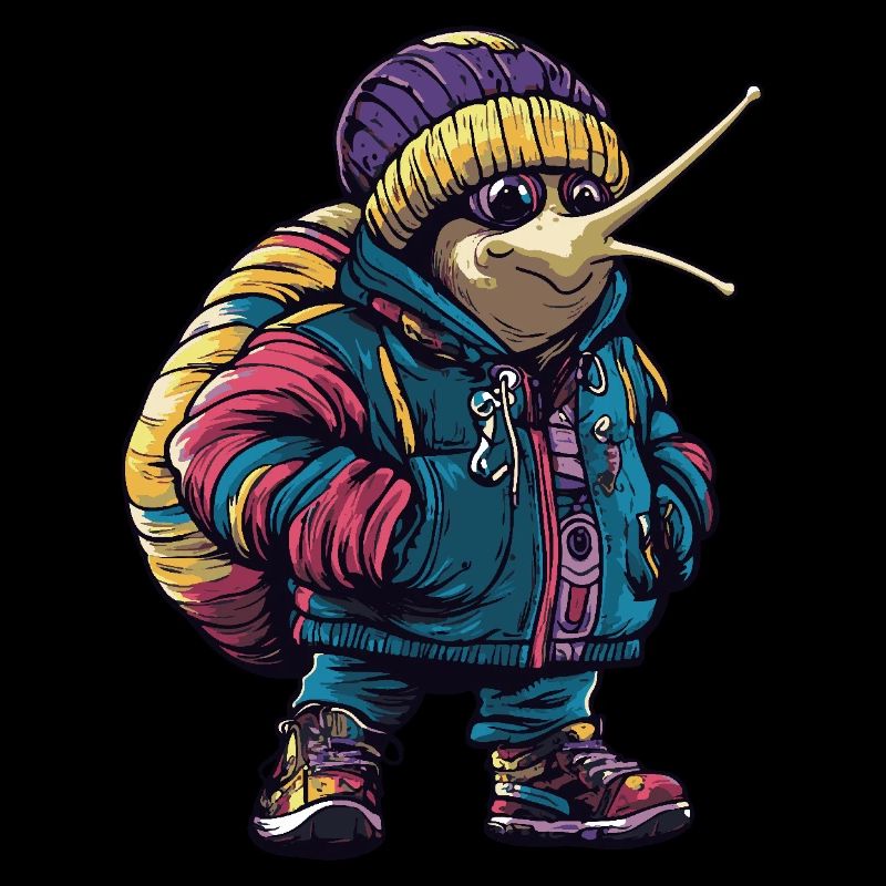 Snail Funny Winter