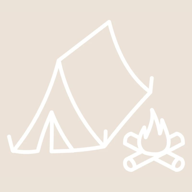 Tente de camping Feu de camp