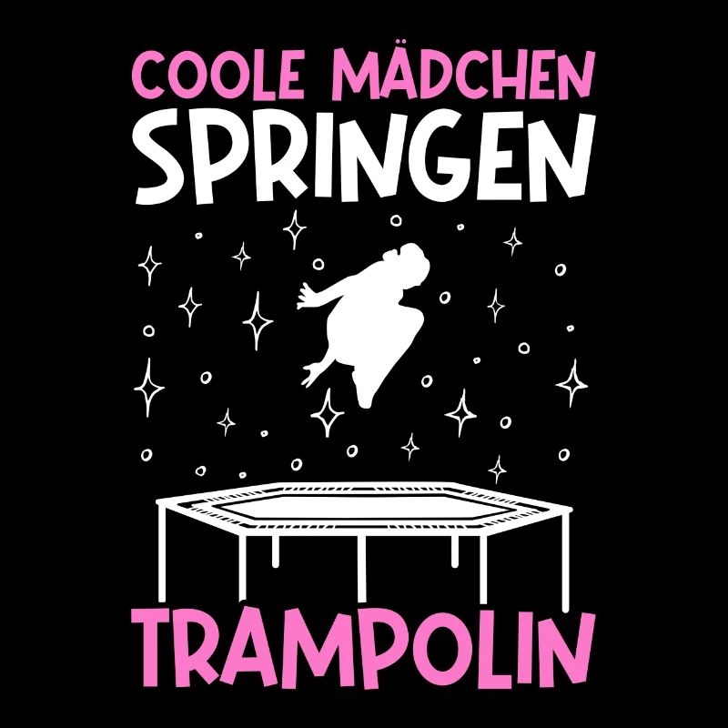 Coole Mädchen Trampolinspringerin Trampolin
