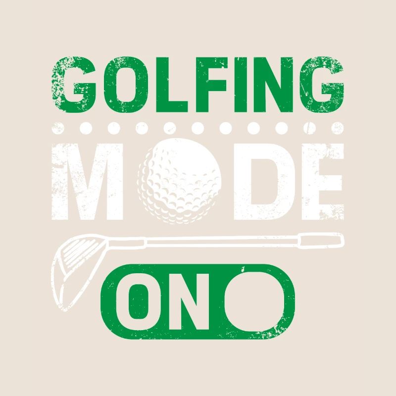 Mode golf activé, design pour les golfeurs