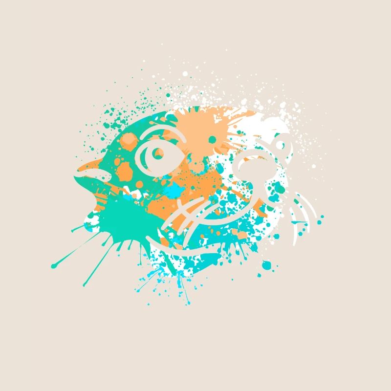 Splash Art Seehund Seelöwe Robbe
