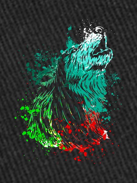Splash Art Howling Wolf