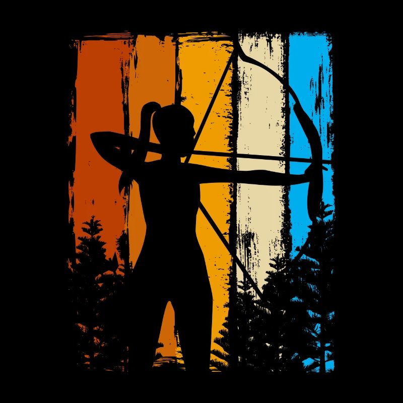 Archer Archer de tir à l’arc et de flèches