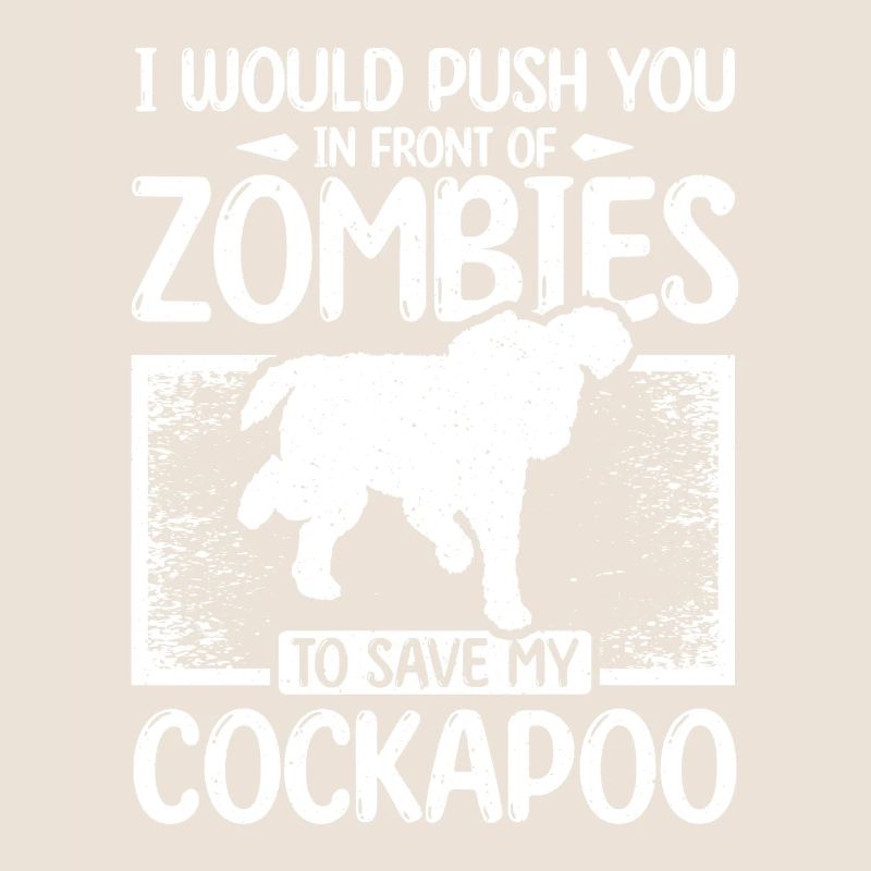 Vous pousser devant les zombies pour sauver mon cockapoo
