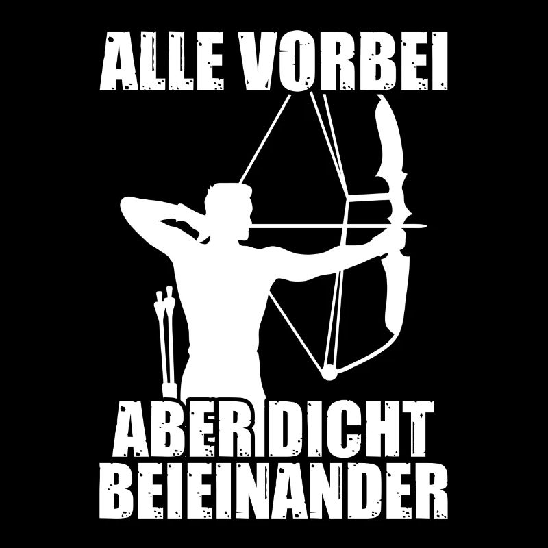 Alle vorbei Pfeil Bogen Bogenschießen Bogenschütze
