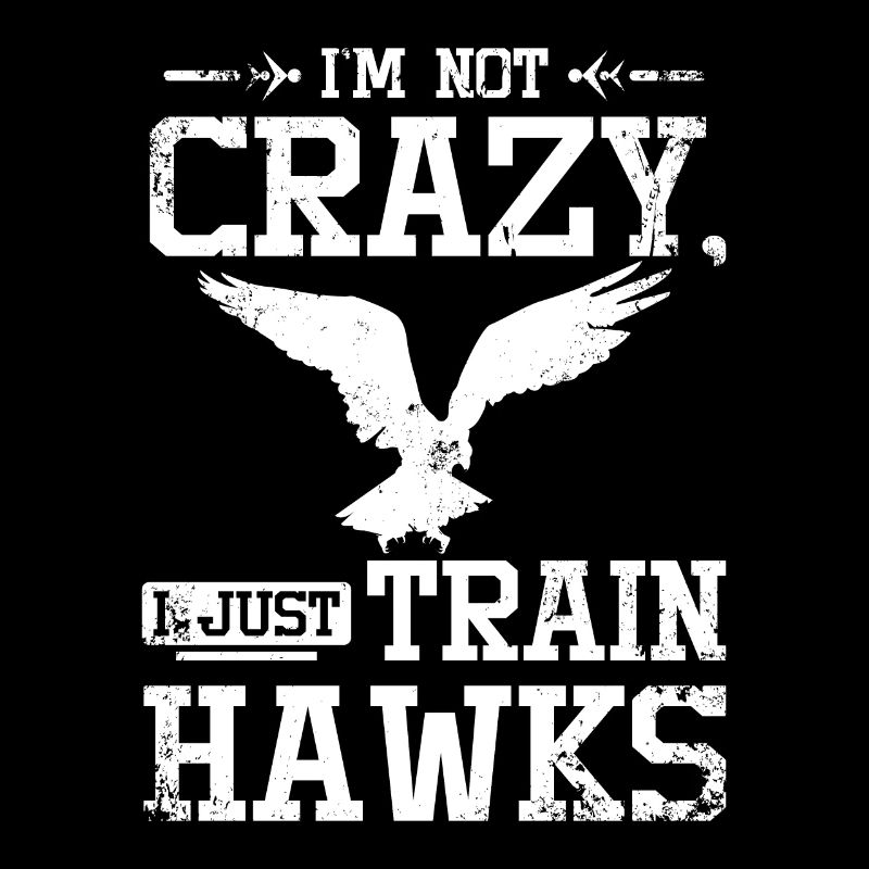 I'm not crazy I just train hawks Falconer