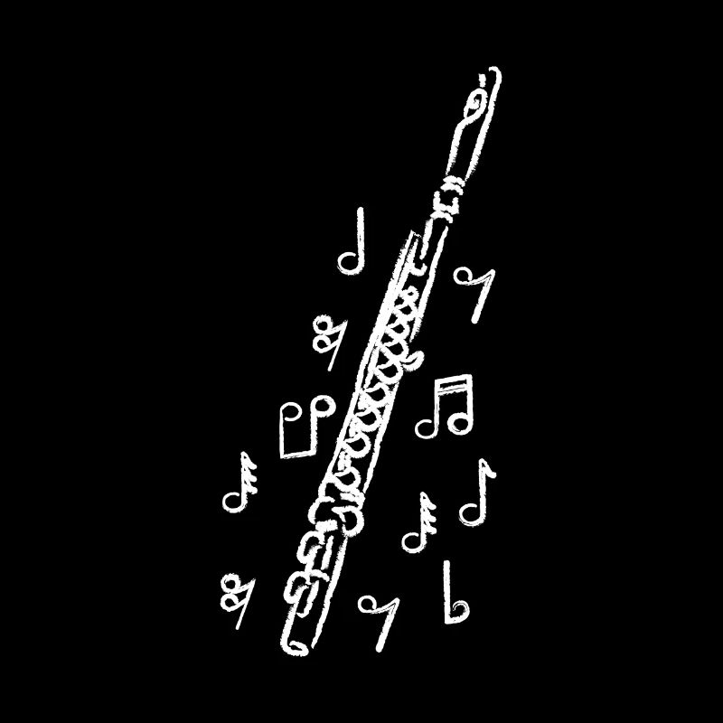 Painted Drawn flute