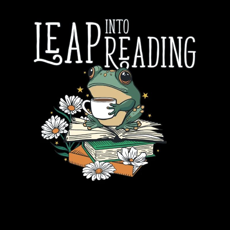 Leap Into Reading Cute Frog Bookworm Love To Read