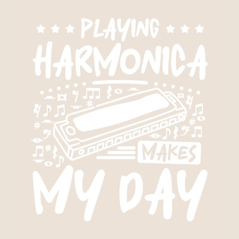 Playing harmonica makes my day