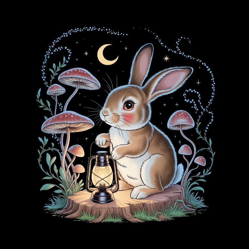 Lapin mignon Cottagecore