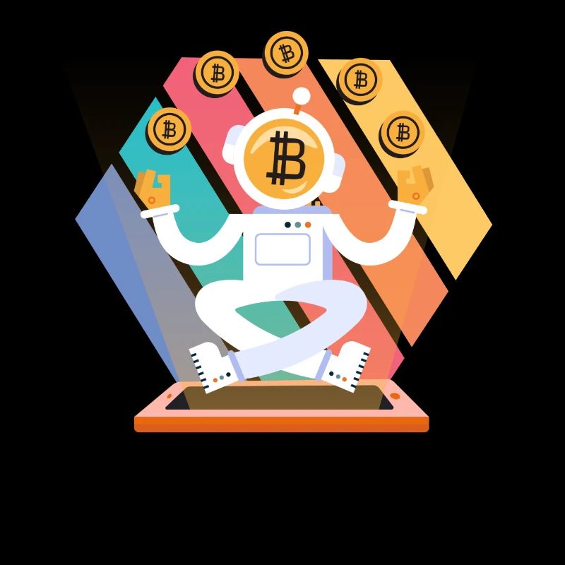 Bitcoin Roboter Btc Blockchain Liebhaber Krypto Tr