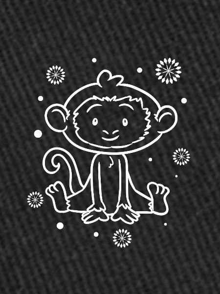 Petit bébé singe drôle