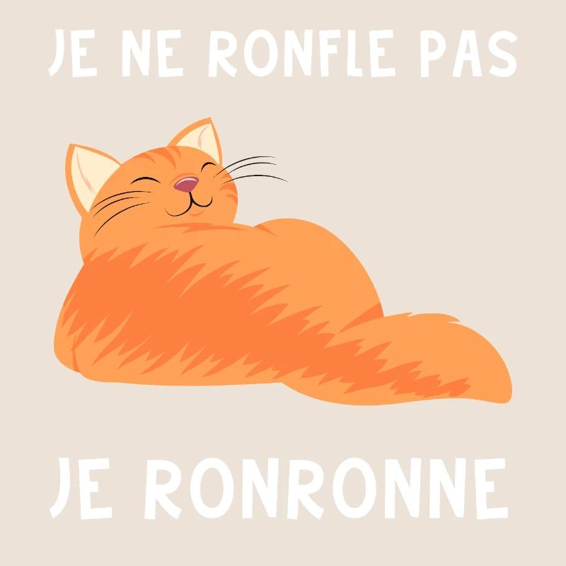 je ronronne, drôle de chat