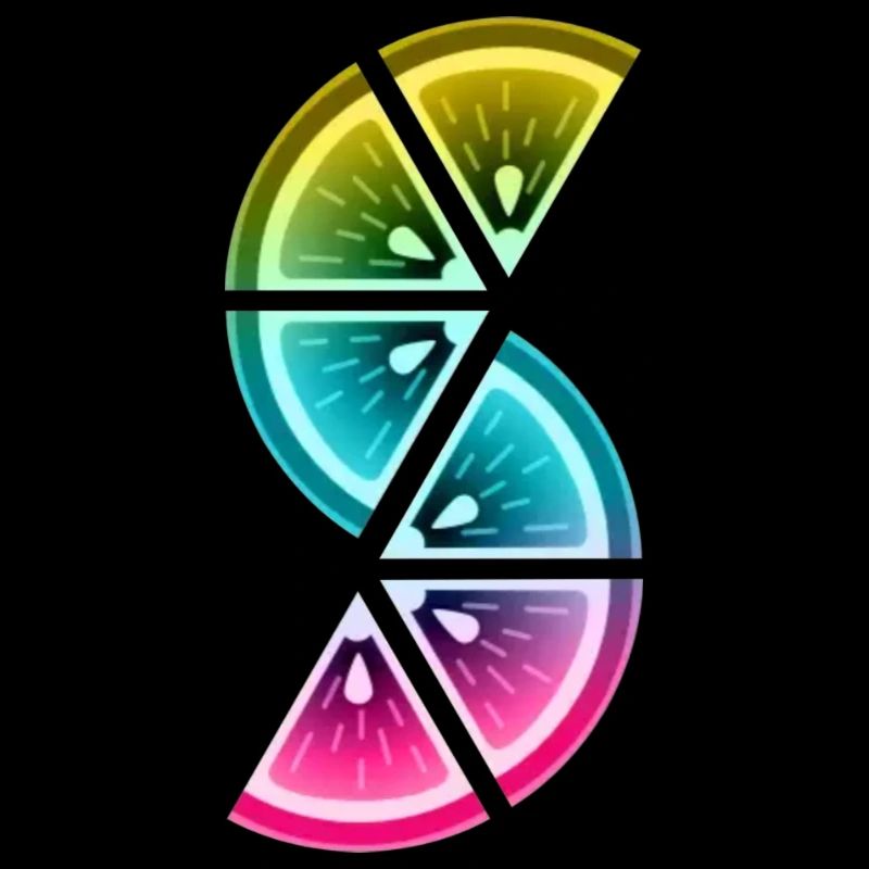 colored lemon slices