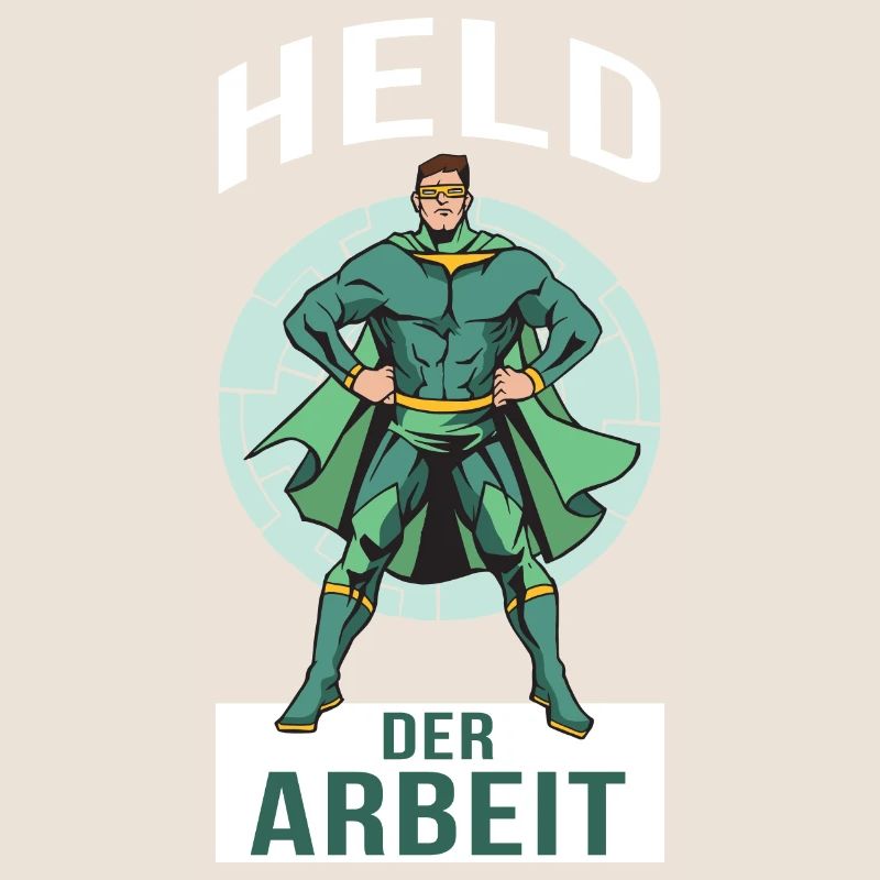 Held der Arbeit Superheld