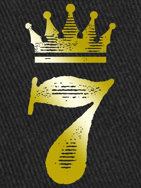 7 Chiffre Couronne Or