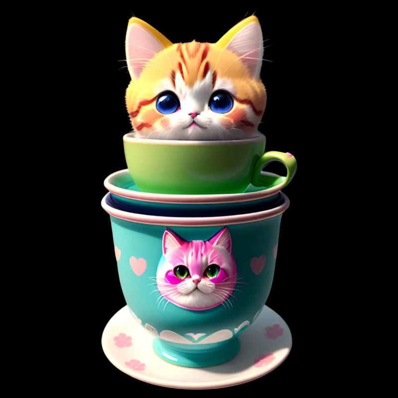 Tasse de café Kawaii Cat