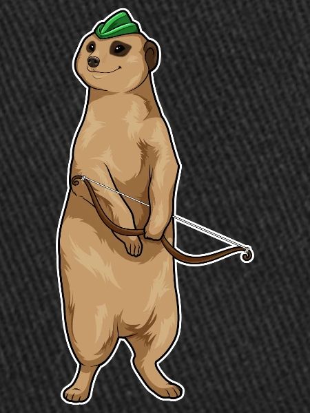 Erdmännchen Bogenschütze Bogen