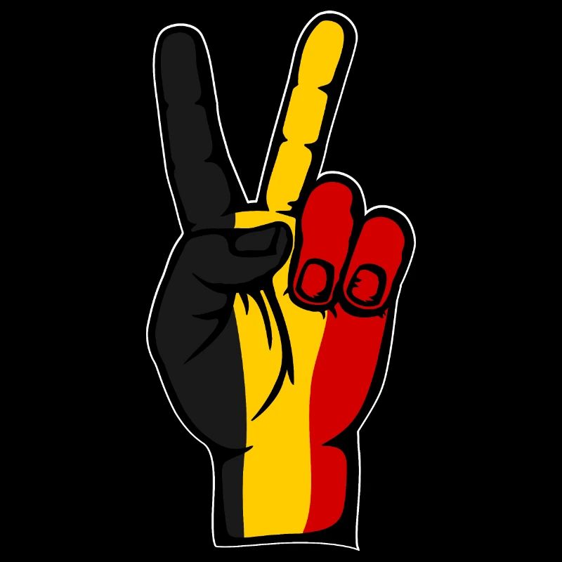 Drapeau de la Belgique Symbole de la Victoire de la Paix