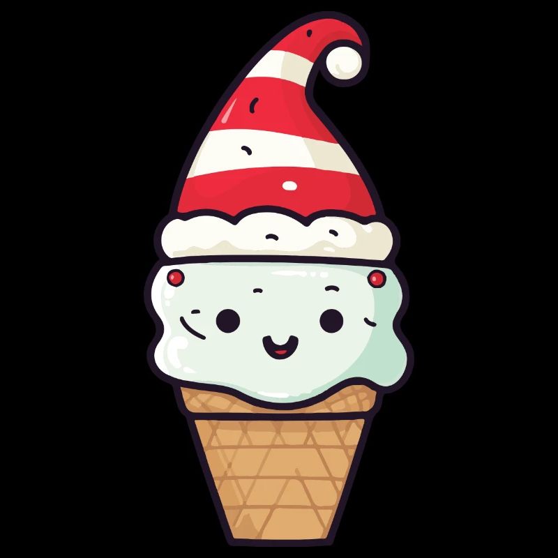 Eiskreme Weihnachten Comic