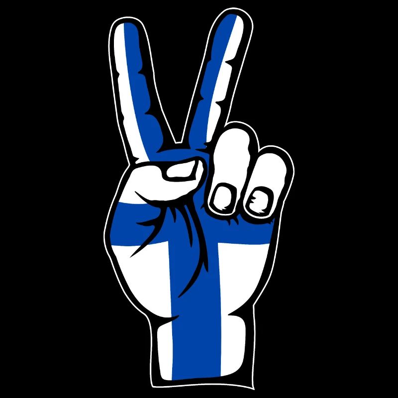Drapeau de la Finlande Symbole de la victoire de la paix