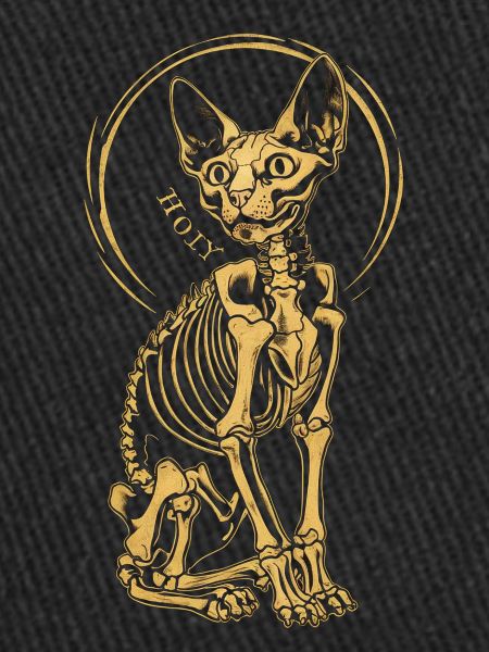 chat sphinx squelette tatouage