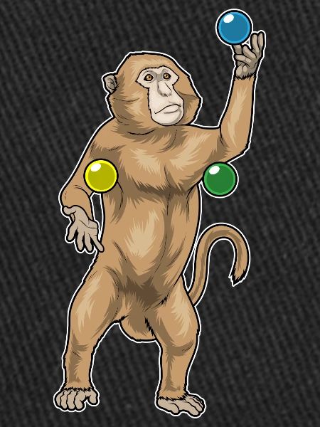 Monkey juggler juggling
