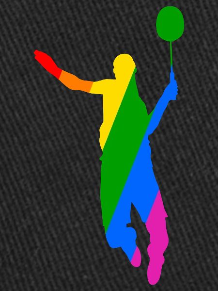 Rainbow Badminton Tennis Design