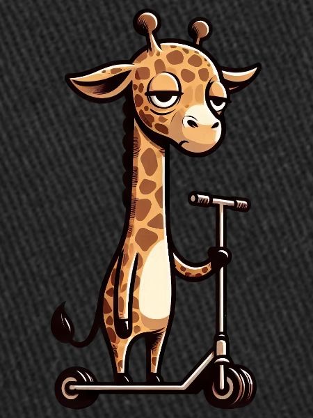 Girafe sur Roller Comic Fun