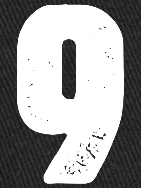 9 Zahl Trikot