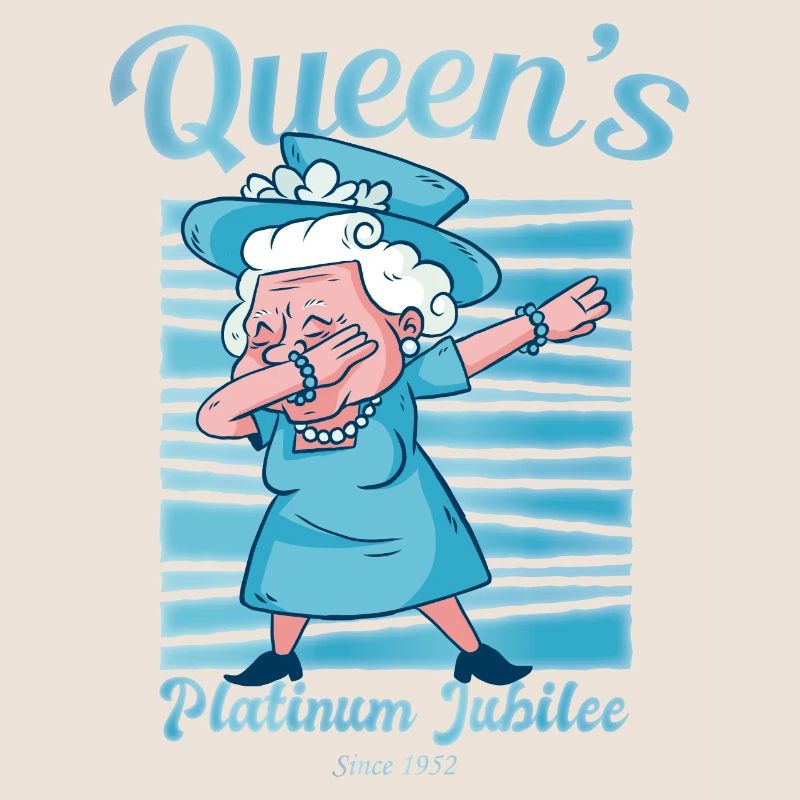 British Queen Dabbing Monarchy Platinum Jubilee