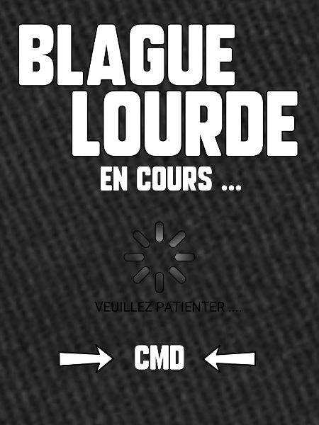 Blague lourde en cours…