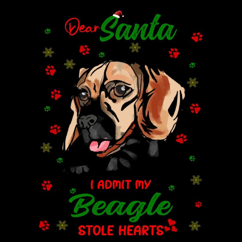 Beagle Hund Weihnachten Hunderasse