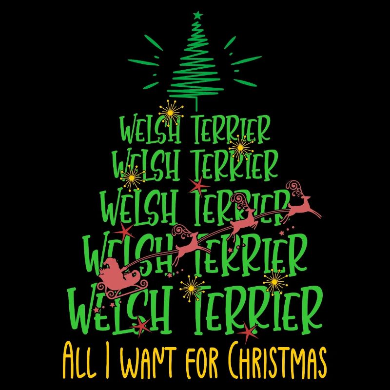 Welsh Terrier Hund Weihnachten Hunderasse