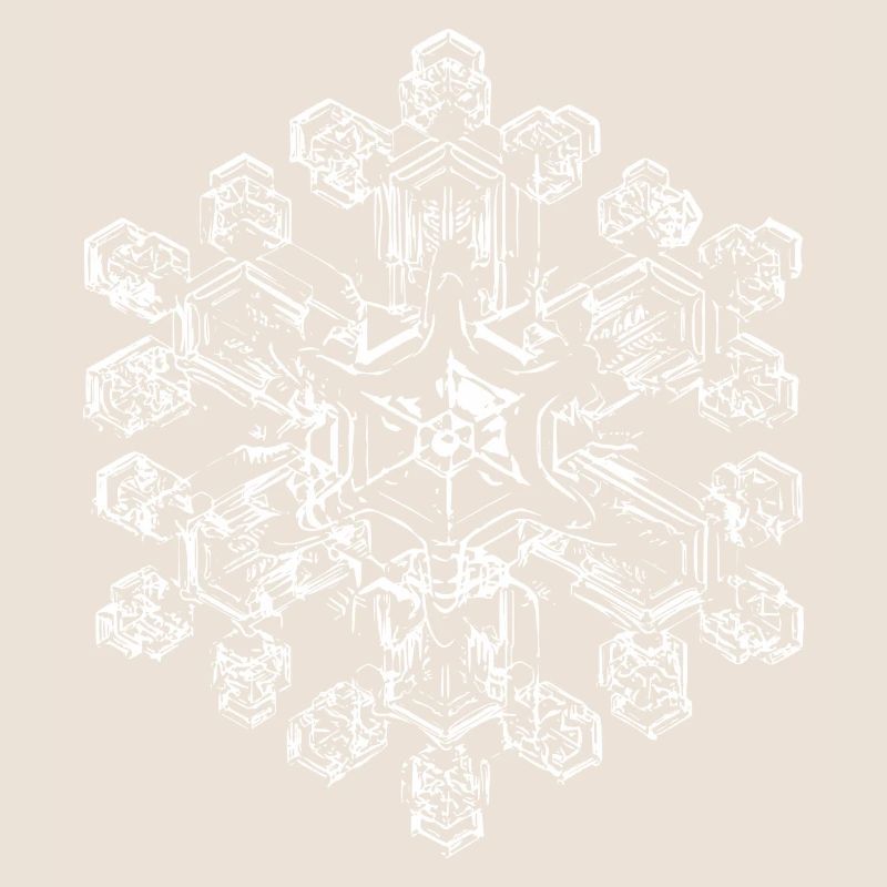 snowflake 9 white