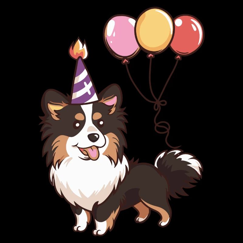Border Collie Chiens Anniversaire Bébé