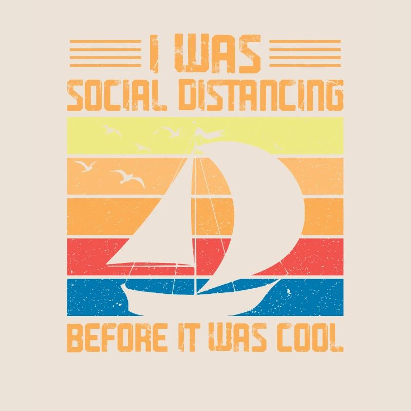 Vintage Retro Segelboot Geschenk