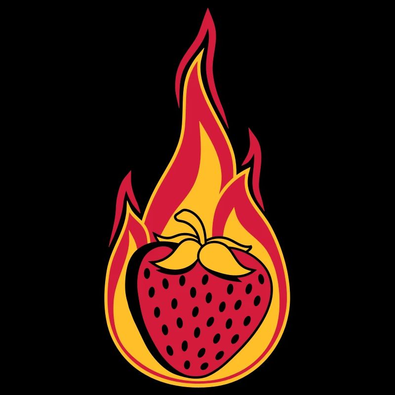 fire flame burn hot strawberry fruity l