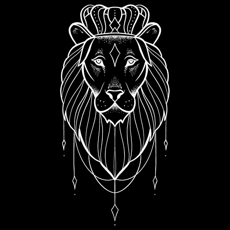 Löwin dotwork