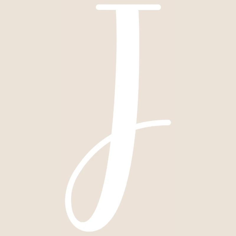 Calligraphy, initial J