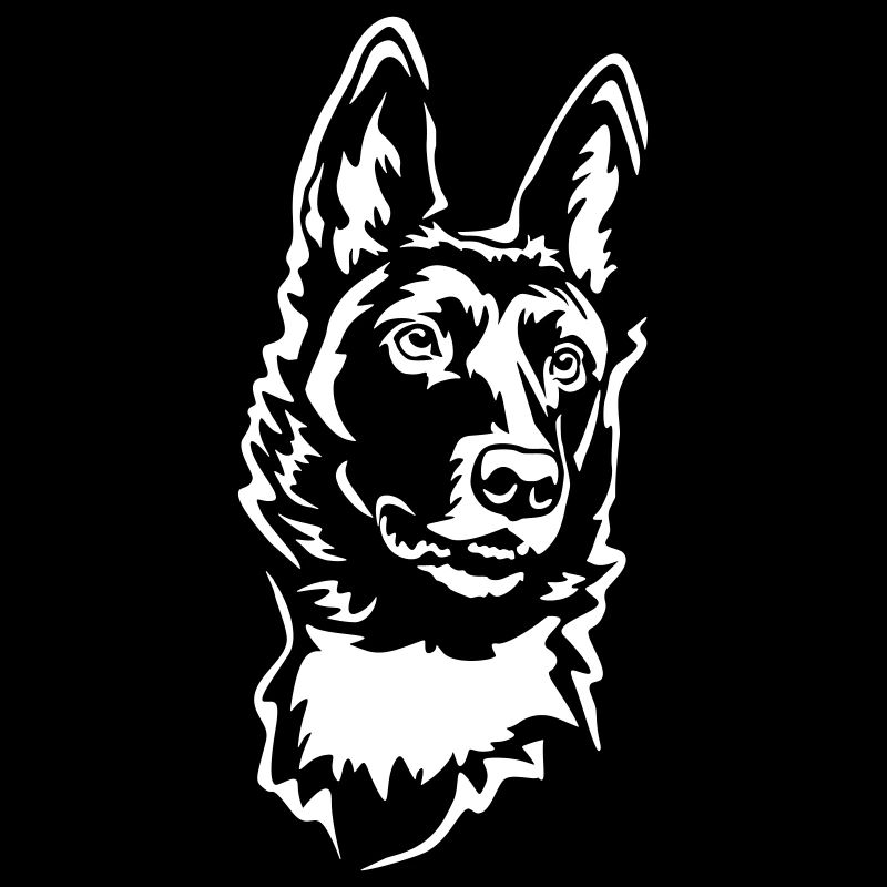 Malinois Kopf "Black Edition"