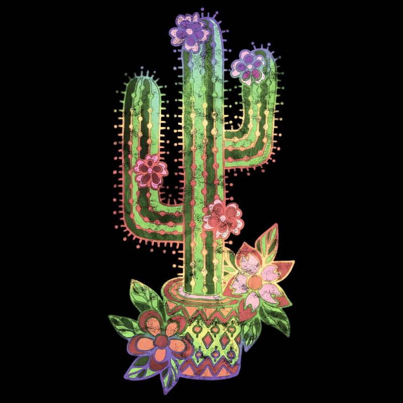 Cactus, Mexique, Old School, Rétro, Style de tatouage
