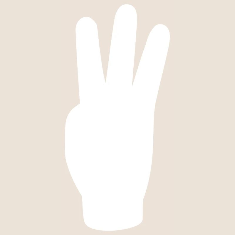 three finger greeting freedom