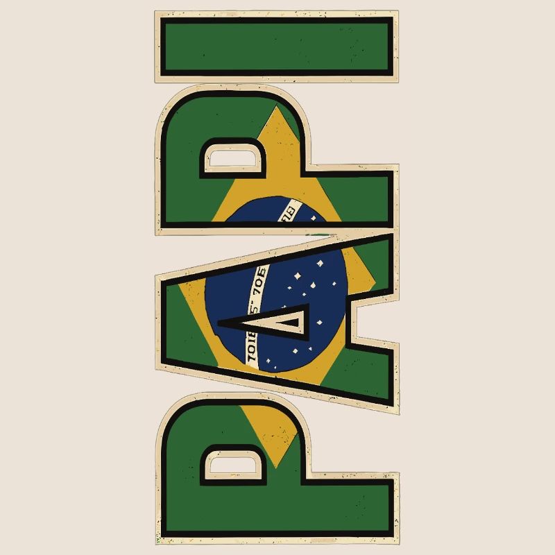 PAPI Brasil – Style rétro avec drapeaux