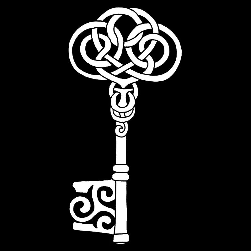 Clef celtique blanche