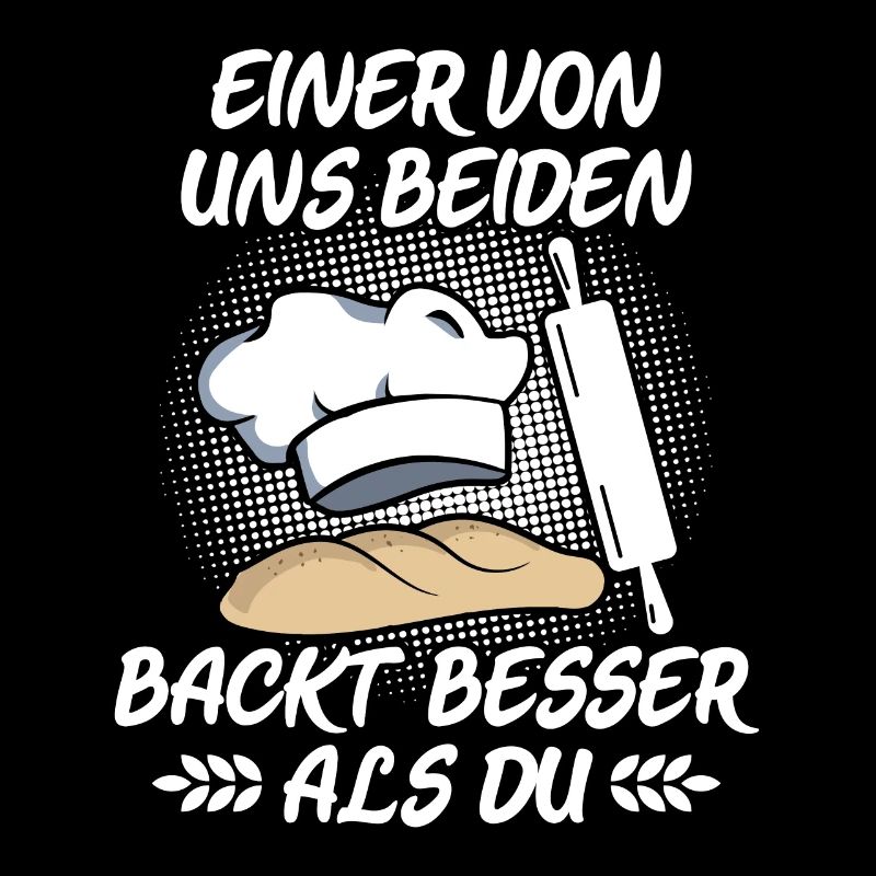 Einer von uns beiden Bäcker Brot backen