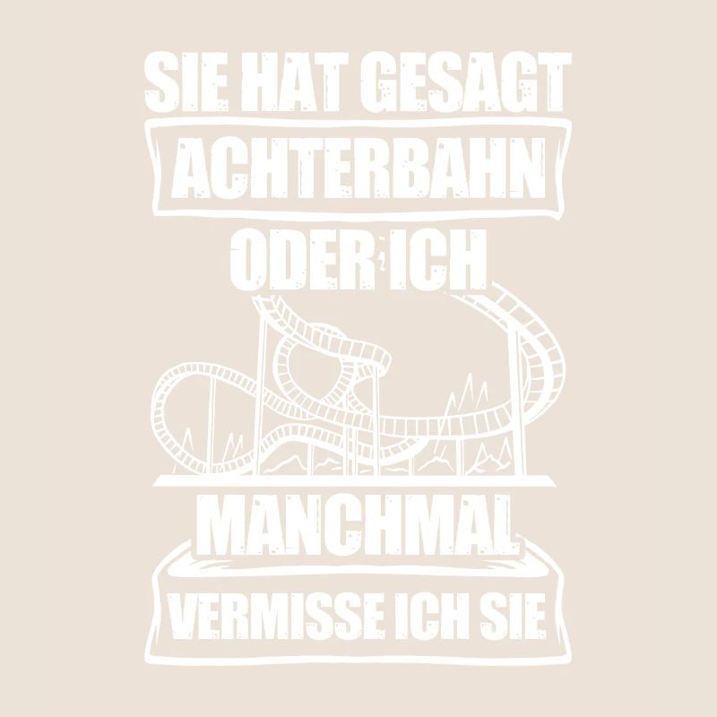 Achterbahn oder ich Freizeitpark Rollercoaster