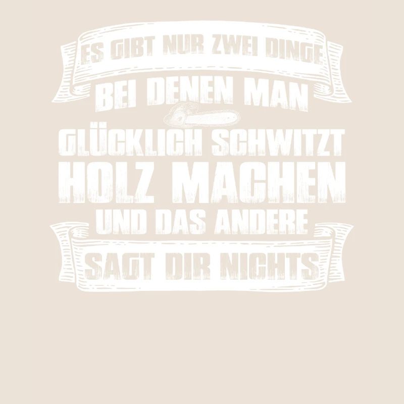 Zwei Dinge Holz machen Holzfäller Waldarbeiter